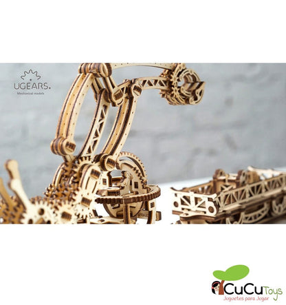 Manipulador sobre trilhos, kit de madeira 3D