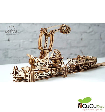 Manipulador sobre trilhos, kit de madeira 3D