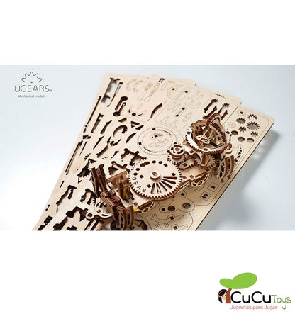 Manipulador sobre trilhos, kit de madeira 3D