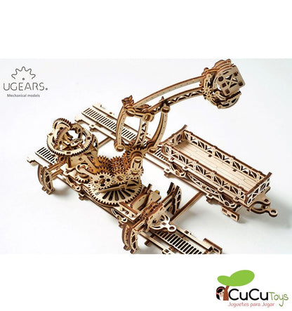 Manipulador sobre trilhos, kit de madeira 3D