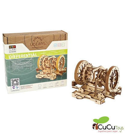 Laboratório STEM Diferencial, kit de madeira 3D