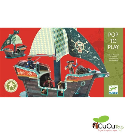 Pop to Play Barco Pirata 3D