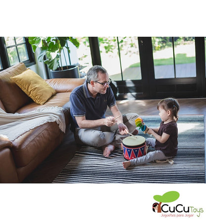 Chocalho de madeira, brinquedo musical