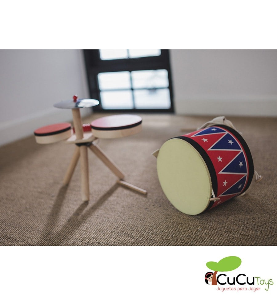 Tambor de brinquedo, instrumento musical infantil