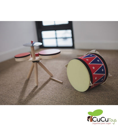 Tambor de brinquedo, instrumento musical infantil