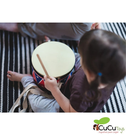 Tambor de brinquedo, instrumento musical infantil