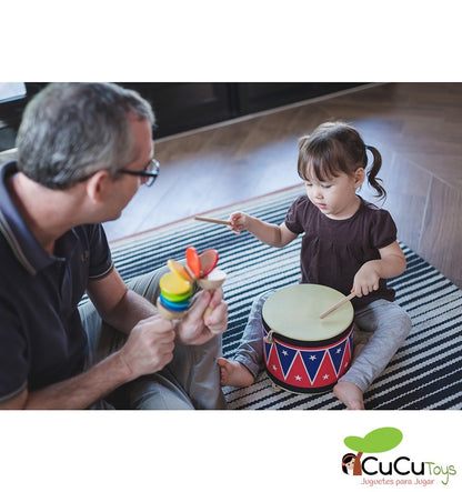 Tambor de brinquedo, instrumento musical infantil
