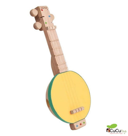 Banjolele, brinquedo de madeira com som