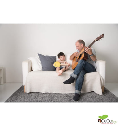 Banjolele, brinquedo de madeira com som