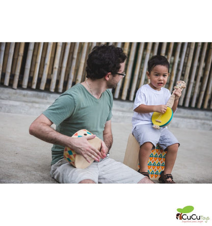 Banjolele, brinquedo de madeira com som