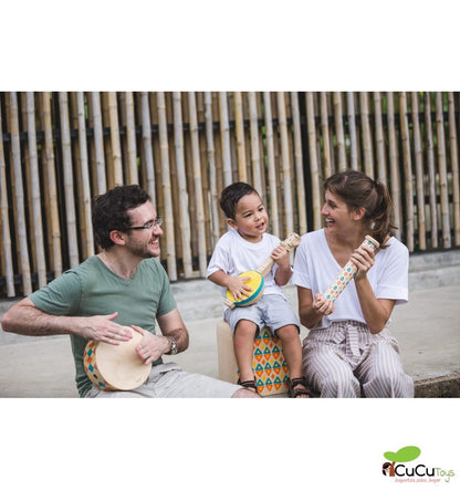 Banjolele, brinquedo de madeira com som