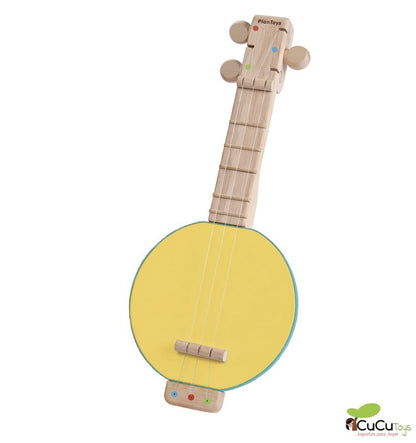 Banjolele, brinquedo de madeira com som