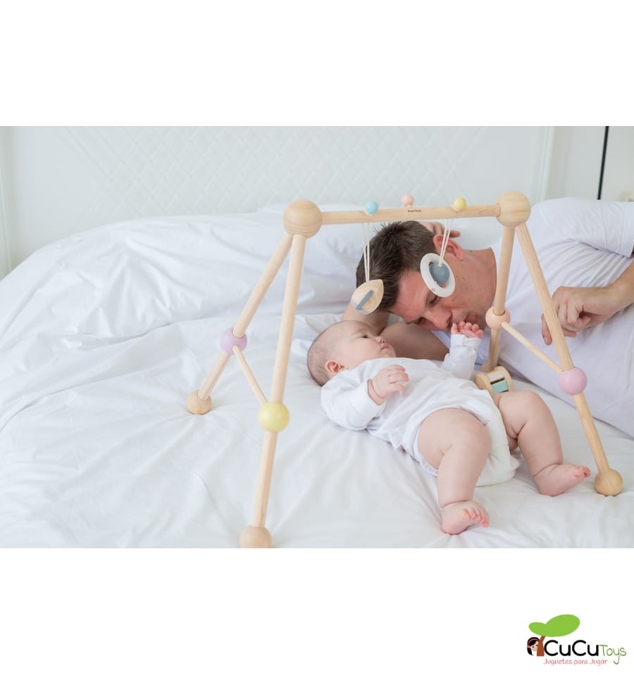 Baby gym in pastel tones
