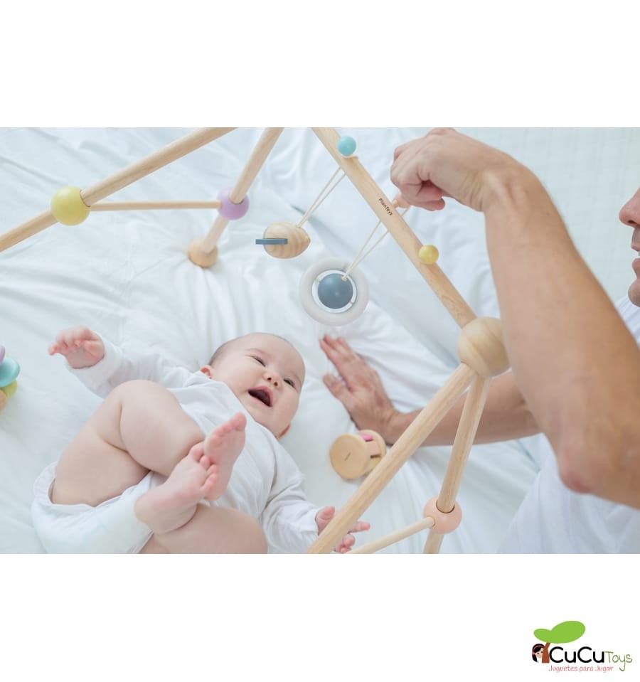 Baby gym in pastel tones