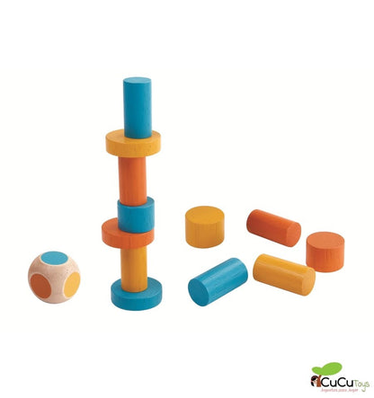 Juego de apilar en lata