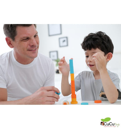 Juego de apilar en lata