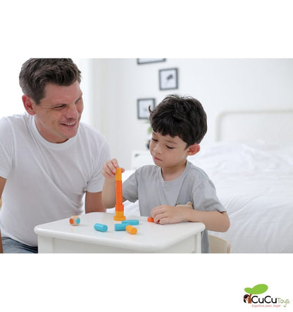 Juego de apilar en lata