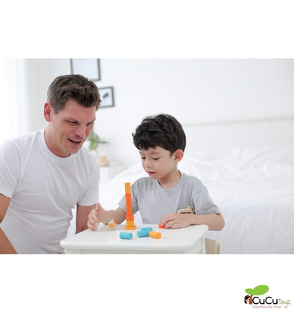 Juego de apilar en lata