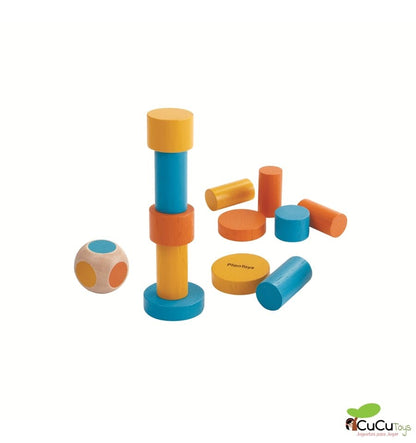 Juego de apilar en lata