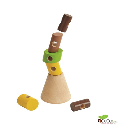 Apila los troncos, juguete de habilidad