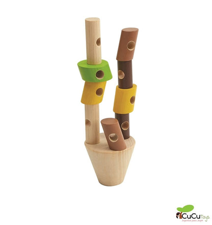 Apila los troncos, juguete de habilidad