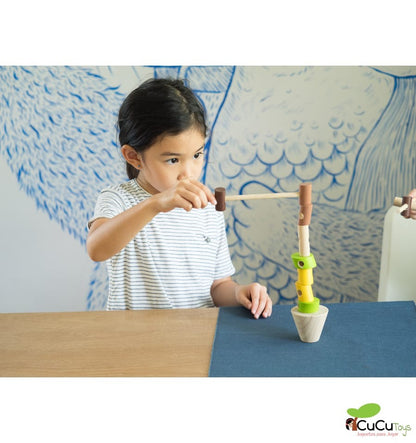 Apila los troncos, juguete de habilidad