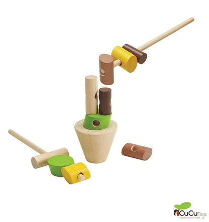 Apila los troncos, juguete de habilidad