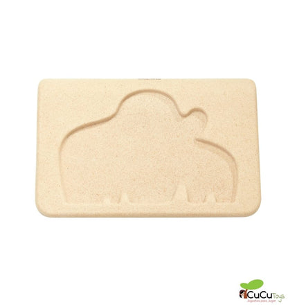 Puzzle encajable de elefantes, juguete ecológico