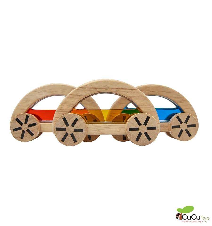 Carro aquático, brinquedo de madeira