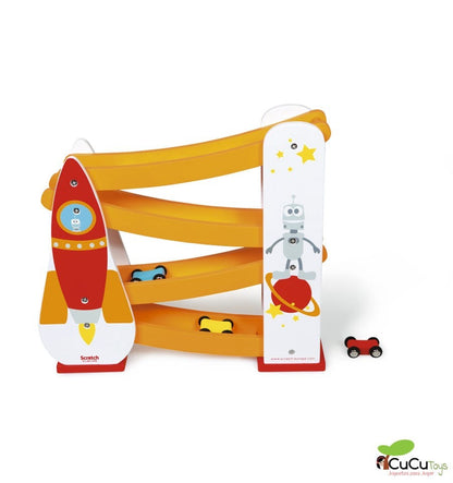 Space Car Circuit, wooden toy