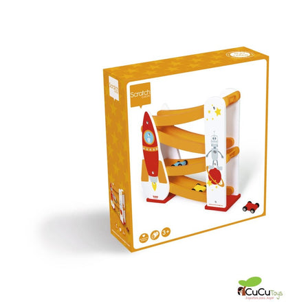 Space Car Circuit, wooden toy