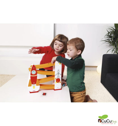 Space Car Circuit, wooden toy