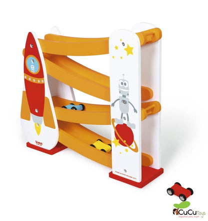 Space Car Circuit, wooden toy