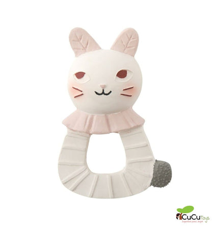 Natural rubber rabbit teether - After the rain