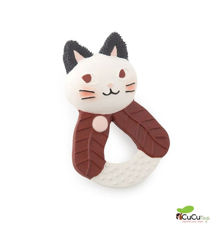Natural rubber cat teether - After the rain