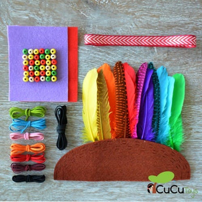 Indian Feather Headdress to design, creative toy