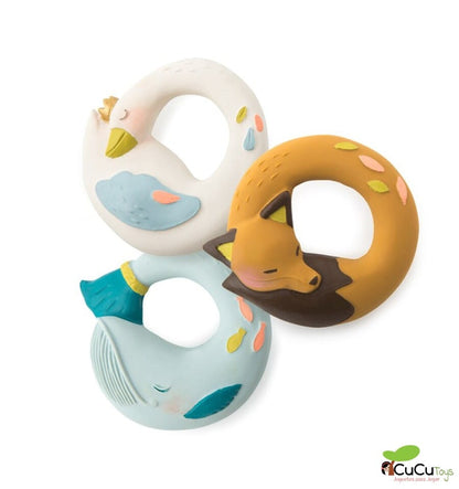 Natural Rubber Whale Teether - Olga's Journey