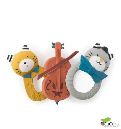 Mordedor de caucho natural Contrabajo - Les Moustaches