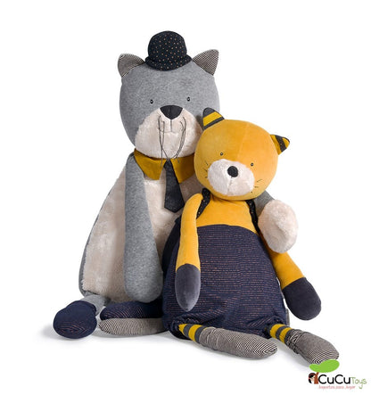 Muñeco gato gigante Lulu - Les Moustaches