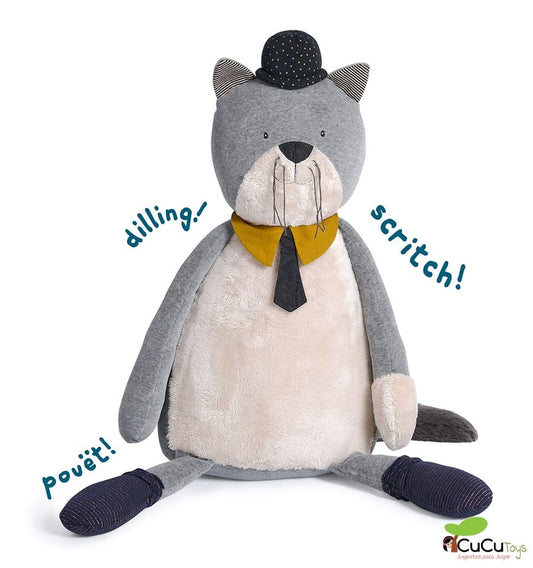 Giant cat doll Fernand - Les Moustaches