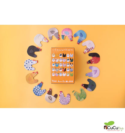Memo chicks and chickens, Juego de memoria