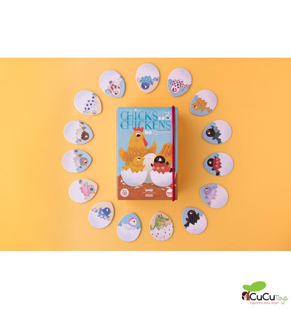 Memo chicks and chickens, Juego de memoria