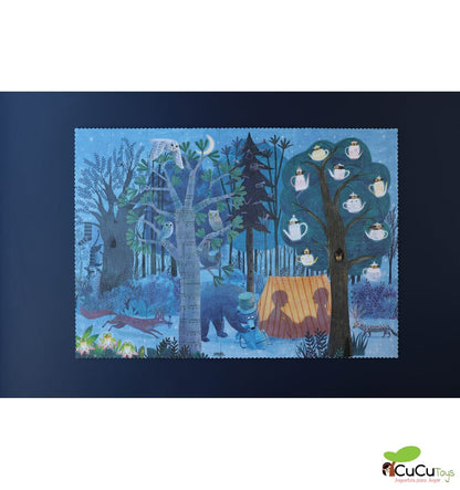 Night & Day In the Forest, Puzzle reversible de 54 piezas