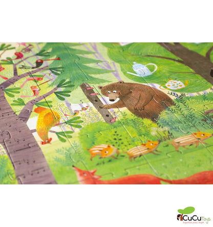 Night & Day In the Forest, Puzzle reversible de 54 piezas