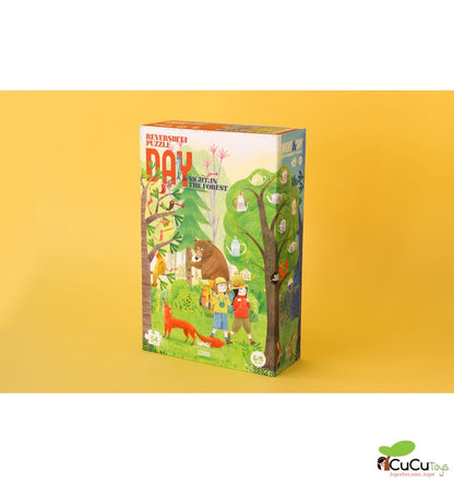 Night & Day In the Forest, Puzzle reversible de 54 piezas