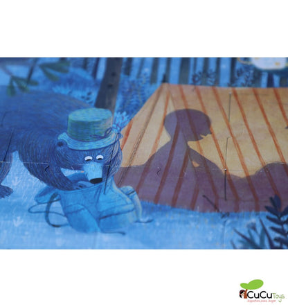 Night & Day In the Forest, Puzzle reversible de 54 piezas