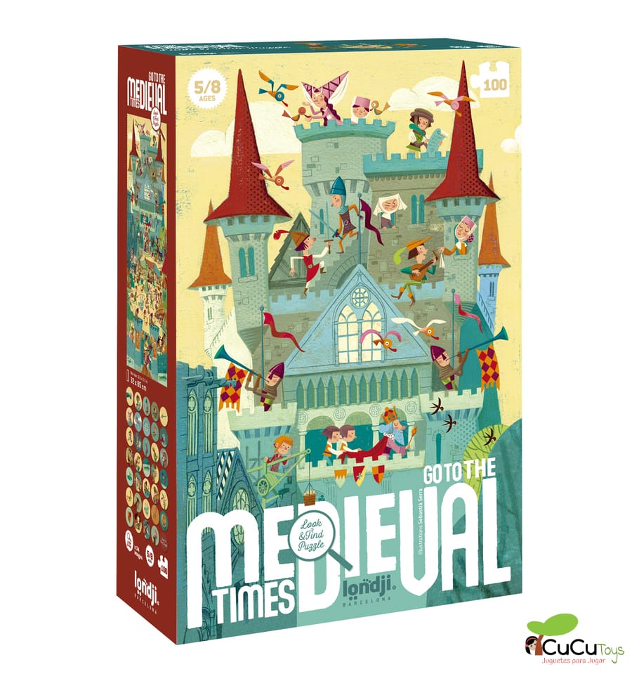 Vá para Medieval Times, quebra-cabeça de história de 100 peças