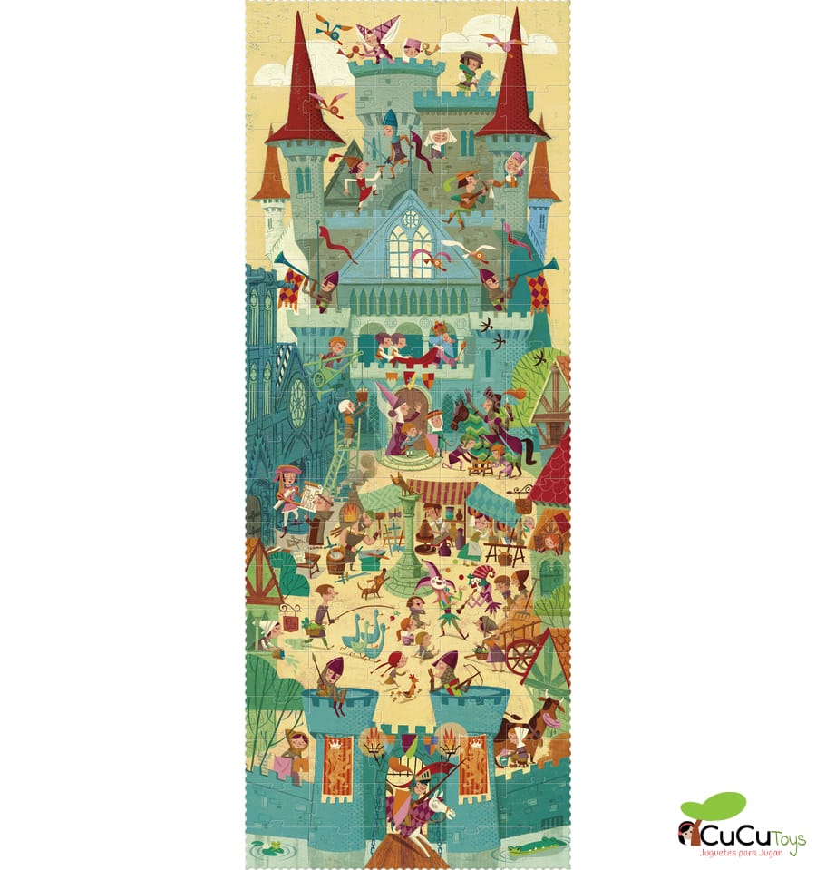 Vá para Medieval Times, quebra-cabeça de história de 100 peças