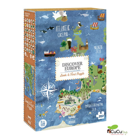 Discover Europe, Puzzle observación de 200 piezas