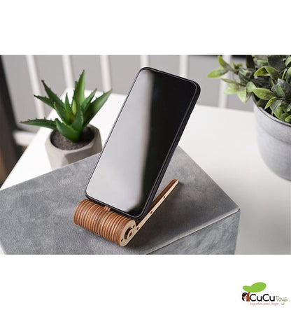 Suporte para celular, kit de madeira 3D